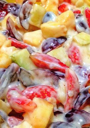 Foto resep Salad Buah Keju Creamy
