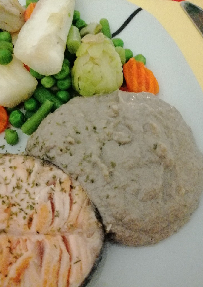 Una foto de Salsa champiñones light