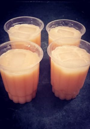 A picture of Wood apple/Bel ka juice.