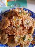 Vegetarian mini crispy omelet