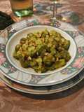 Cavatelli al cavolo nero e crema di foglie di cavolfiore con tajin