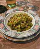 Cavatelli al cavolo nero e crema di foglie di cavolfiore con tajin