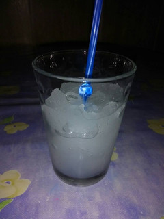 Una foto de Sorbete de limón sin alcohol