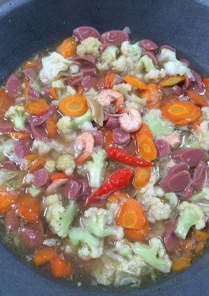 Foto resep Cap cay sosis udang#Bikin Ramadhan berkesan#