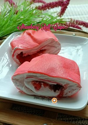 Gambar Strawberry Roll Crepe