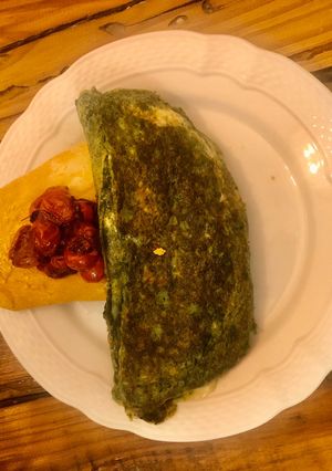 Una foto de Omelette verde