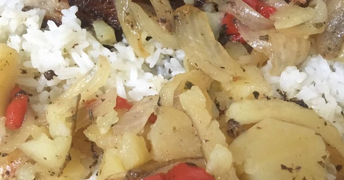 Pechito de cerdo horneado con papas en salsa agridulce (con Coca Cola ...