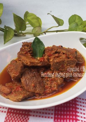 Foto resep Rendang sapi maknyus plus kacang merah #kitaberbagi