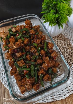 Foto resep Sambal goreng tempe kacang panjang