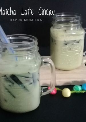 Foto resep 95) Matcha Latte Cincau