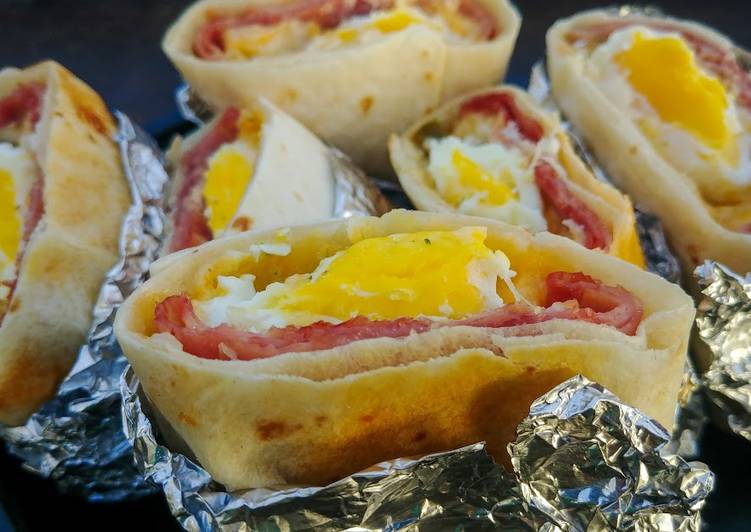 Foil Wrapped Breakfast Pockets