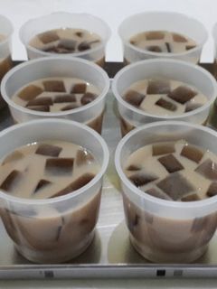 Foto resep Puding cappucino cincau cup