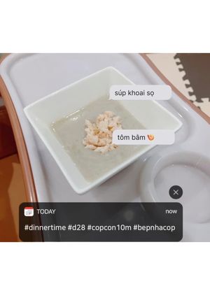 Hình của món Súp tôm 🍤 khoai sọ.