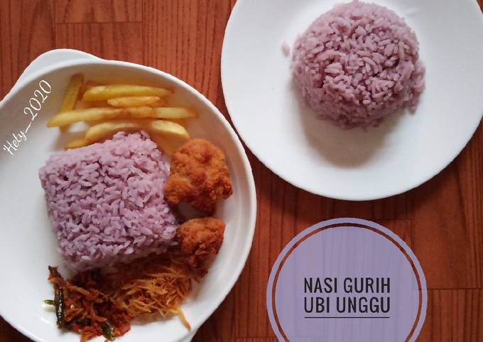 Nasi Gurih Ubi Ungu