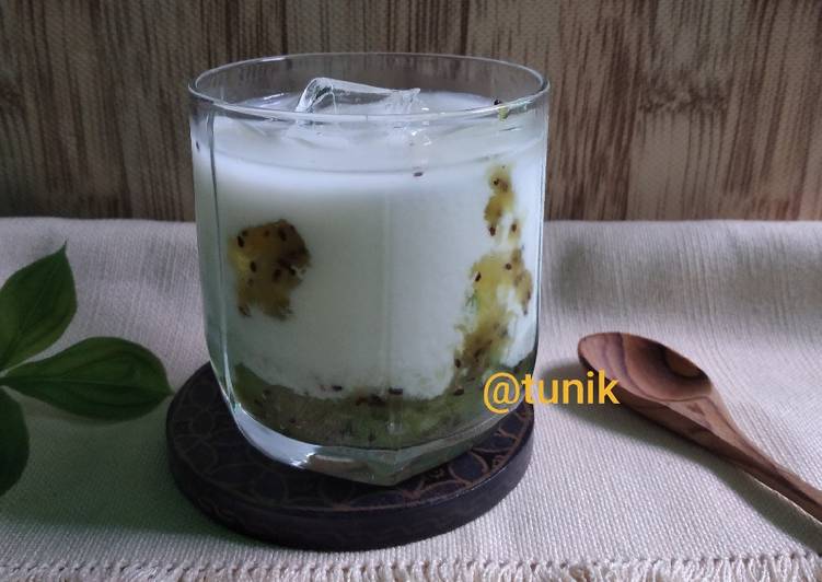Resep 270. Susu Kiwi Ala Korea Anti Gagal