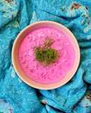 Raita o rahita de yogur casero y remolacha 🇮🇳