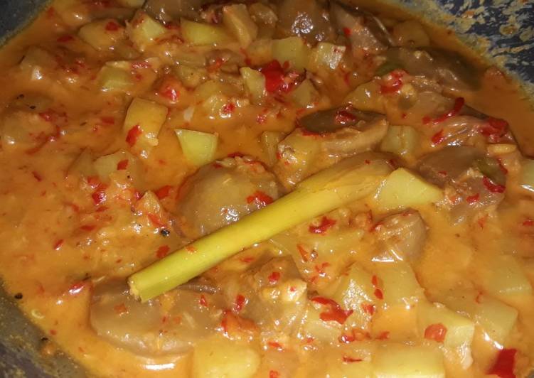 Resep Kentang santan alakadarnya, Enak