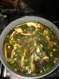 A picture of Tilapia pepper soup.