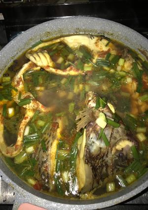 A picture of Tilapia pepper soup.
