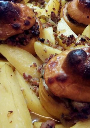 Φωτογραφία της συνταγής Cotogne al forno - Γεμιστά κυδώνιαστο φούρνο