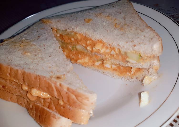 Jumbo egg salad sandwich