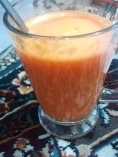 عکسی از دستور آب هویج