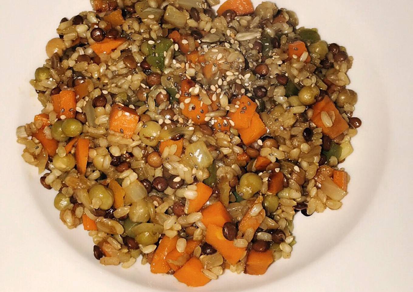 Wok de Vegetales y Arroz Yamaní