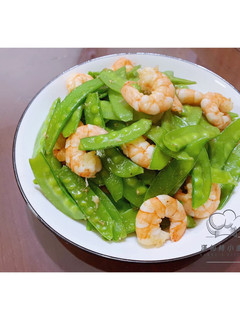 荷蘭豆炒鮮蝦 的食譜成品照片