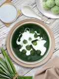 Jenang Grendul Ubi Pandan (Bubur Candil Ubi Pandan)