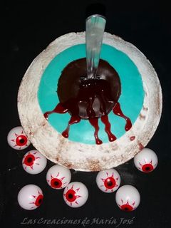 Una foto de Tarta ojo Halloween con Monsieur Cuisine