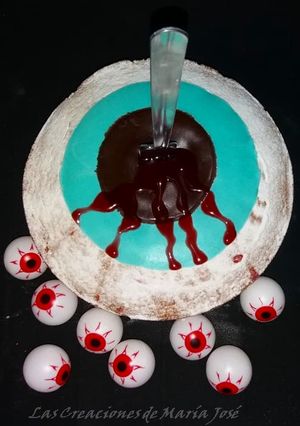 Foto principal de Tarta ojo Halloween con Monsieur Cuisine