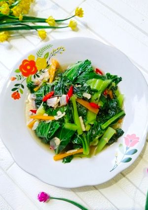 Foto resep Tumis Sawi Hijau Kuah Simple