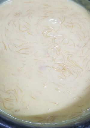 A picture of Vermicelli custard pudding.