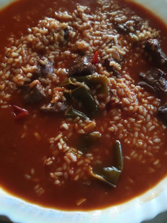 Una foto de Arroz a lo pobre
