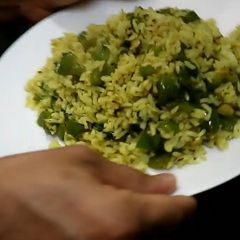 A picture of Capsicum fried rice.