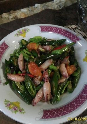 Foto resep Oseng cumi mantaf 😊