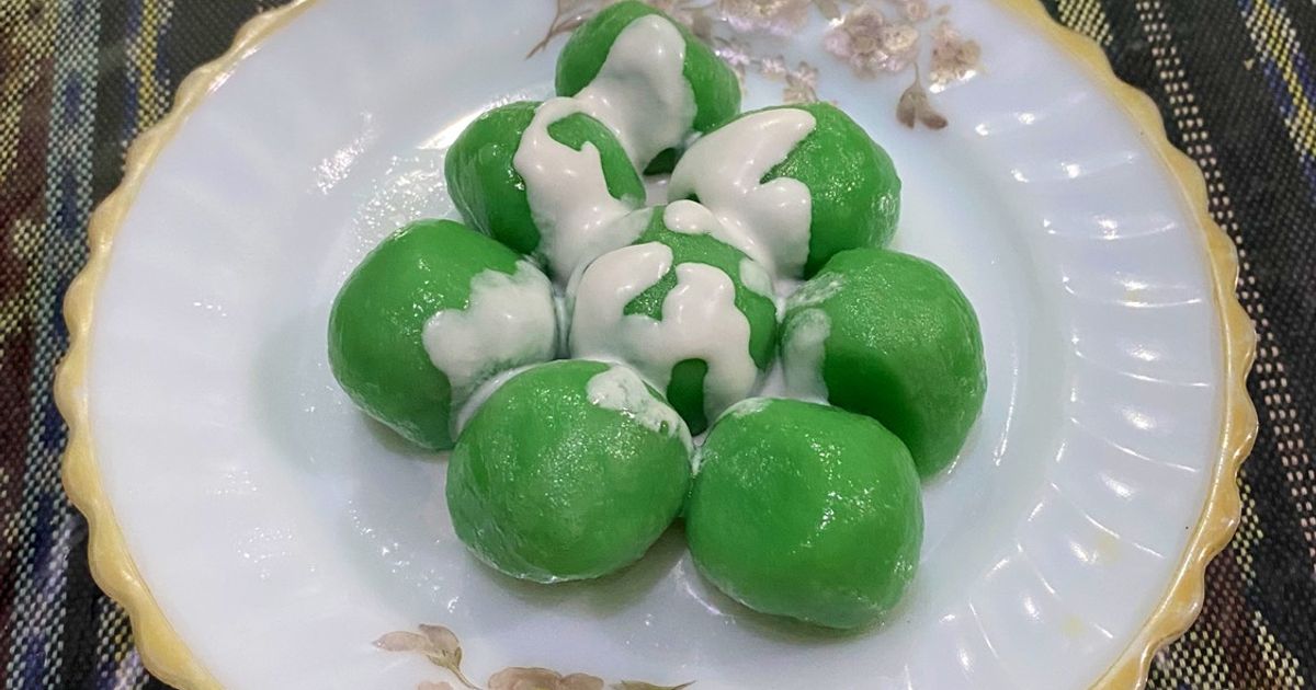 Klepon Simple: Gula Aren & Krim Kelapa
