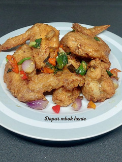 Foto resep Sayap Ayam Goreng, Oseng Bawang