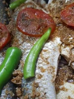 صورة لوصفة سمك بوري صنية