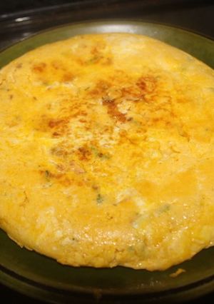 Foto principal de Tortilla de zanahorias con ajo y cebolla