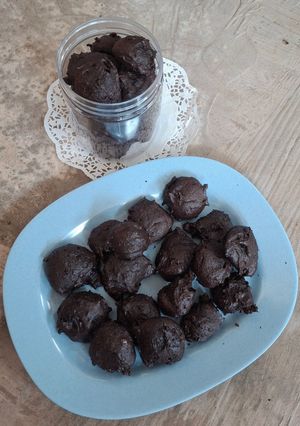 Foto resep Chocolate Cake Cookies (Almond Butter Chocolate Cake Cookies)