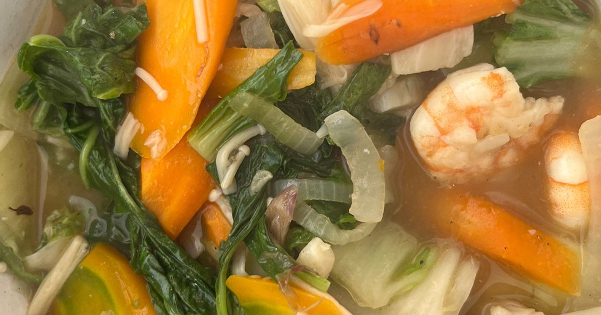 Capcay udang enoki praktis