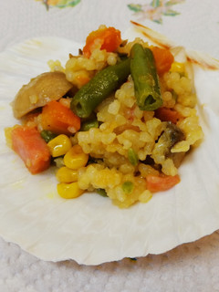 Una foto de Arroz frito teriyaki