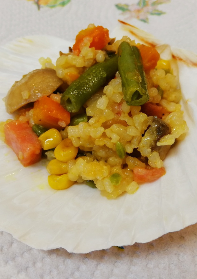 Una foto de Arroz frito teriyaki