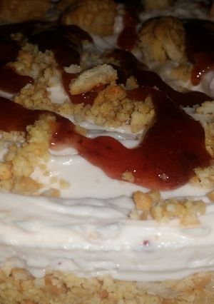 Φωτογραφία της συνταγής Cheesecake ότι έχει το ψυγείο🍴🍪🍌🍓