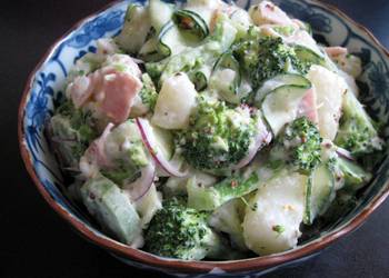 Easy Recipe Broccoli Potato Salad Savory Delicious
