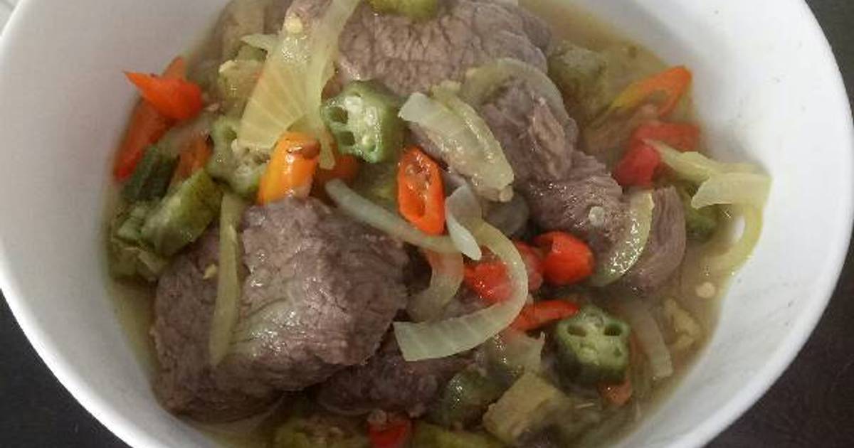 Resep Tumis Daging Sapi Pedas With Okra Oleh Dea Novita Cookpad