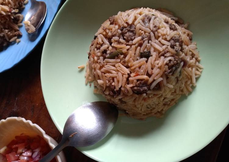 Easiest Way to Prepare Any-night-of-the-week Minced meat &#39;pilau&#39;