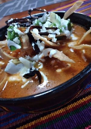 Una foto de Sopa de tortilla