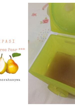 Foto resep MPASI 6 Bulan Menu TunggalPuree Buah Pear